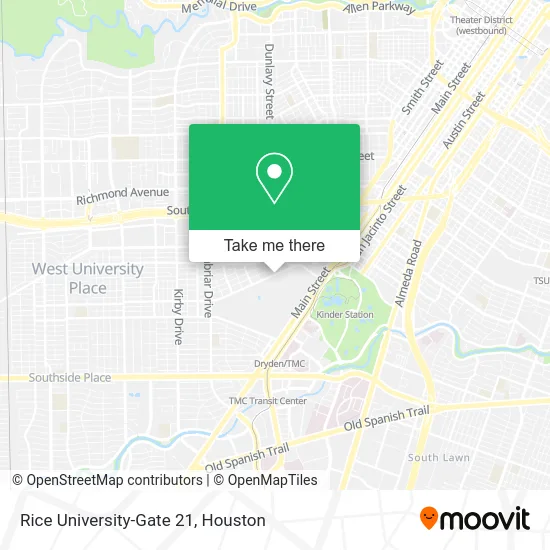 Rice University-Gate 21 map