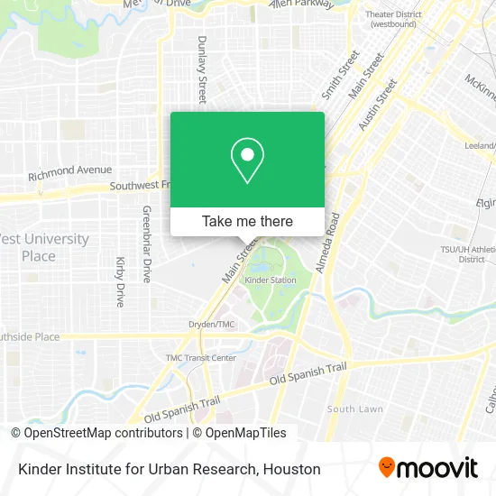 Mapa de Kinder Institute for Urban Research