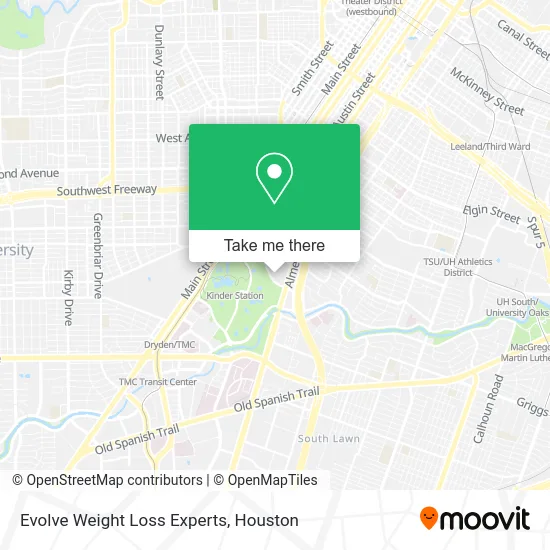 Evolve Weight Loss Experts map