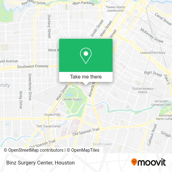 Binz Surgery Center map