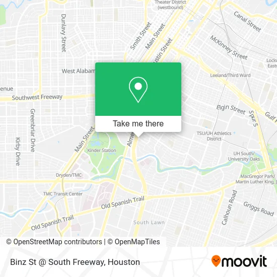 Binz St @ South Freeway map