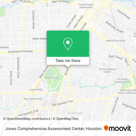 Jones Comprehensive Assessment Center map