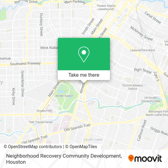 Neighborhood Recovery Community Development map