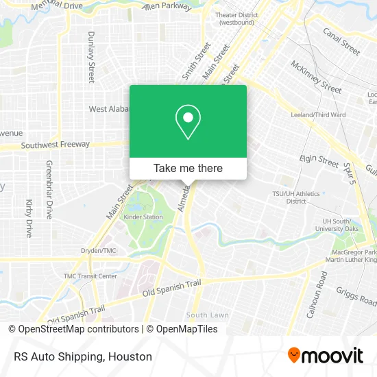 RS Auto Shipping map