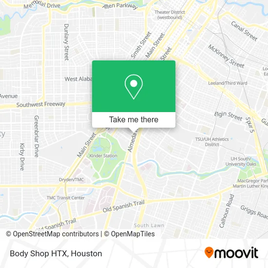 Body Shop HTX map