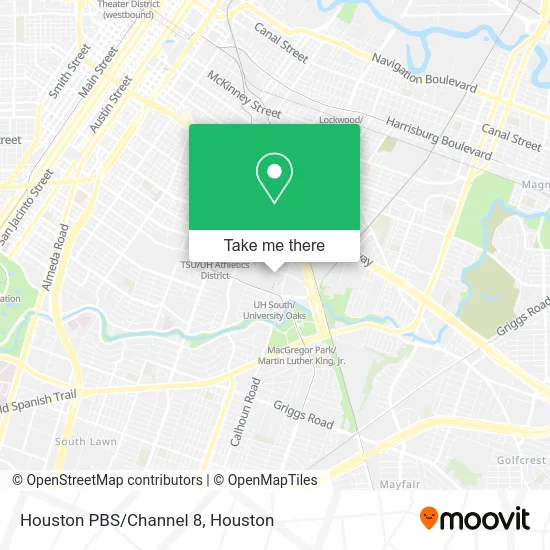Mapa de Houston PBS/Channel 8