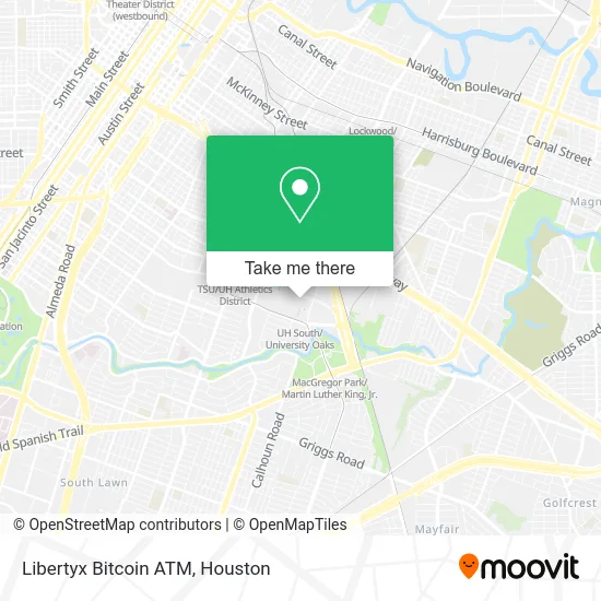 Mapa de Libertyx Bitcoin ATM