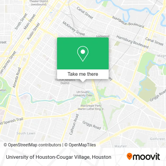 University of Houston-Cougar Village map