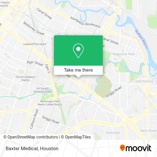 Baxter Medical map