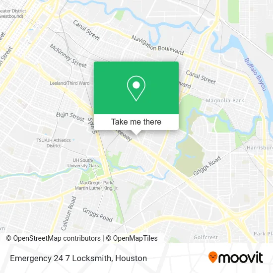 Emergency 24 7 Locksmith map