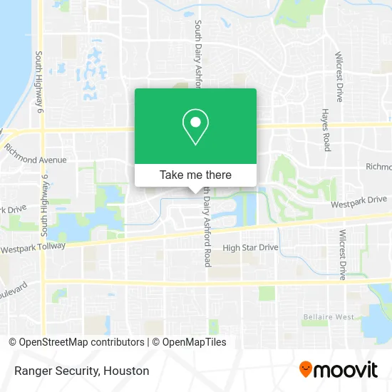 Ranger Security map