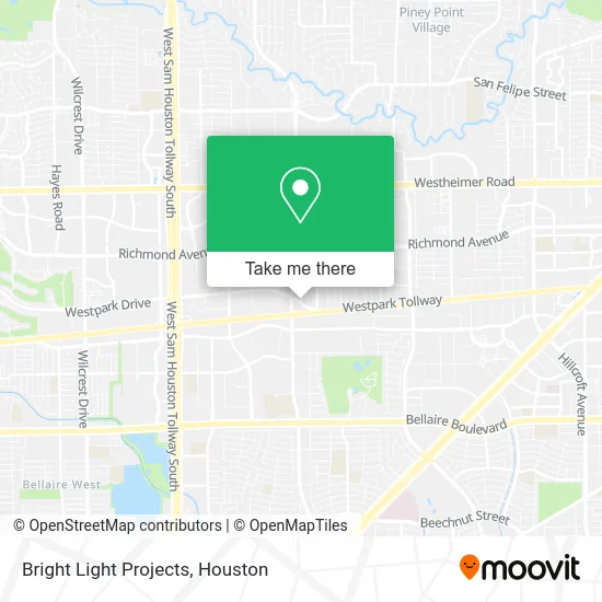 Bright Light Projects map