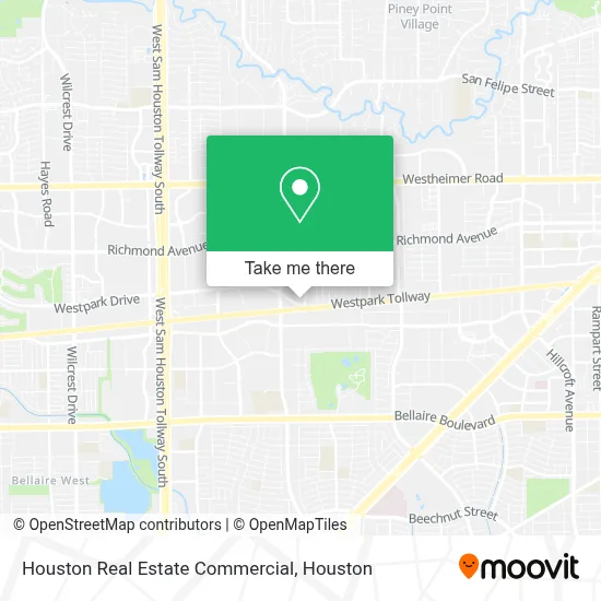 Houston Real Estate Commercial map