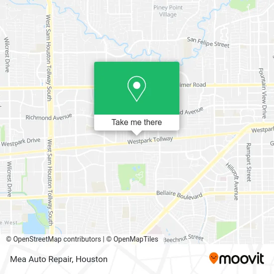 Mea Auto Repair map