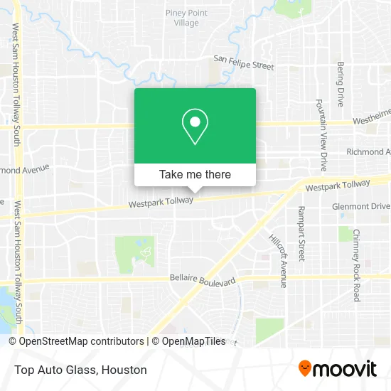 Top Auto Glass map