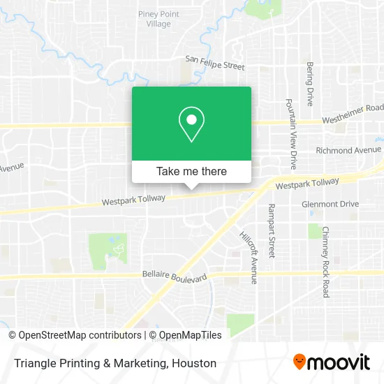 Triangle Printing & Marketing map