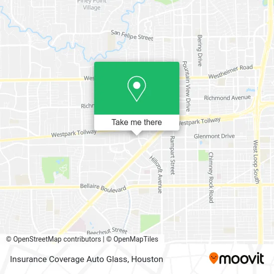 Insurance Coverage Auto Glass map