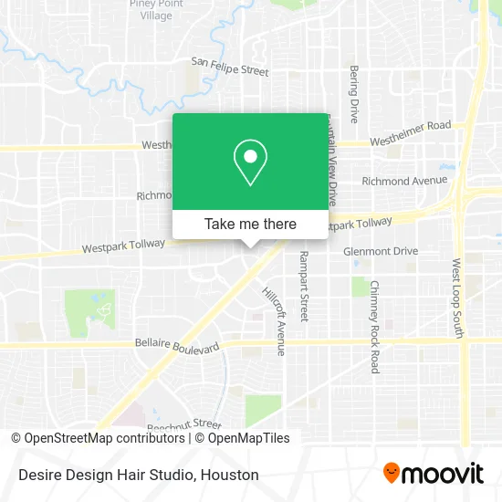 Mapa de Desire Design Hair Studio