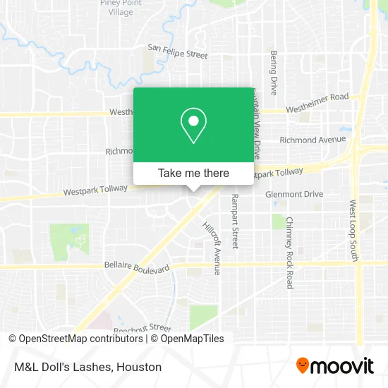 M&L Doll's Lashes map