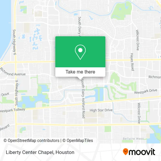 Liberty Center Chapel map