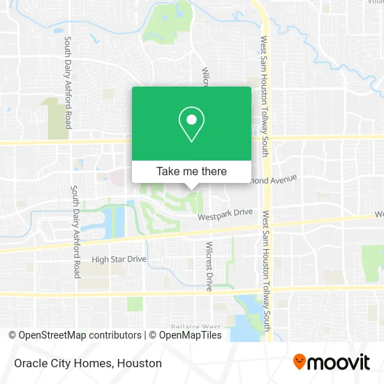 Oracle City Homes map