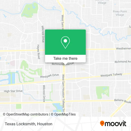 Texas Locksmith map