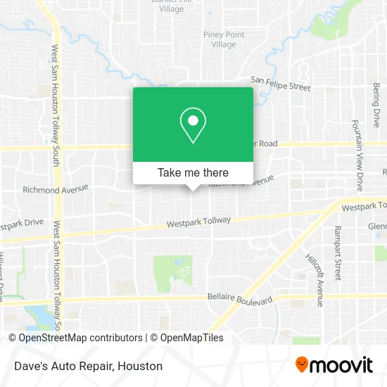Dave's Auto Repair map