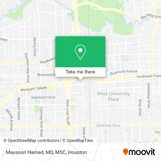 Mapa de Maysoon Hamed, MD, MSC