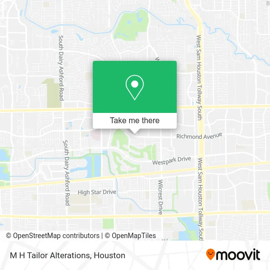 Mapa de M H Tailor Alterations