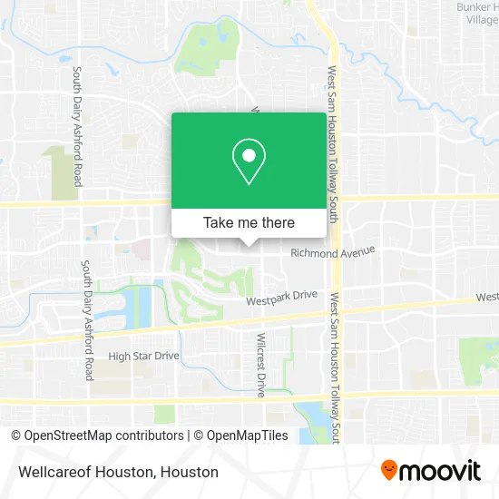 Wellcareof Houston map