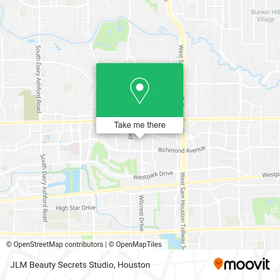 Mapa de JLM Beauty Secrets Studio