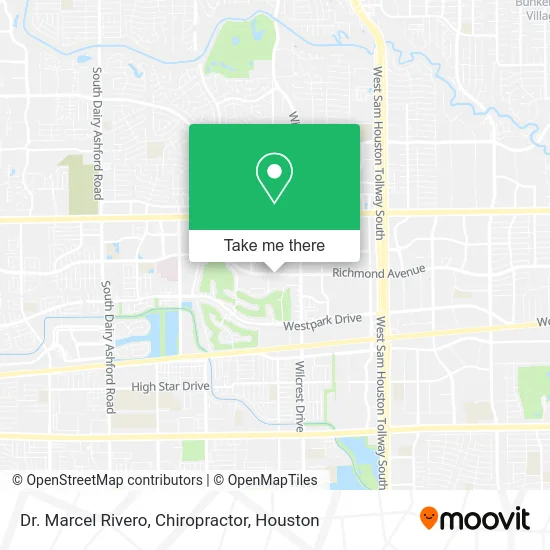Dr. Marcel Rivero, Chiropractor map