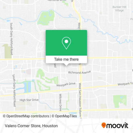 Valero Corner Store map