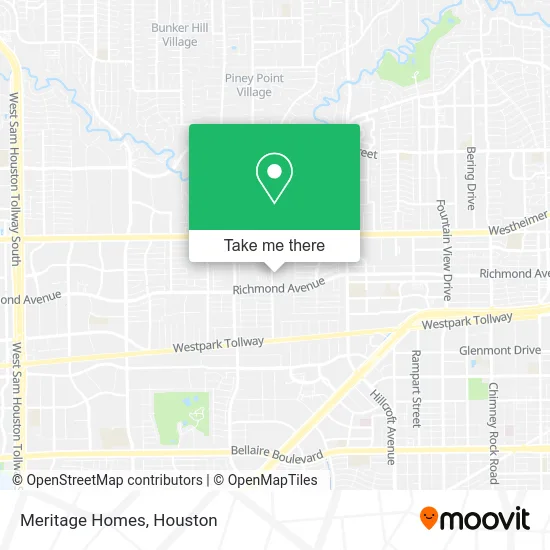 Meritage Homes map