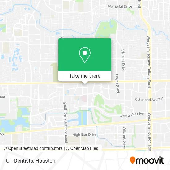 UT Dentists map
