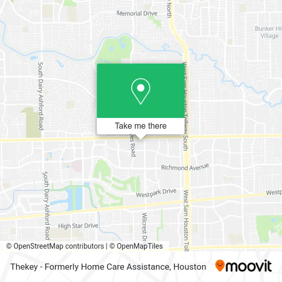Mapa de Thekey - Formerly Home Care Assistance
