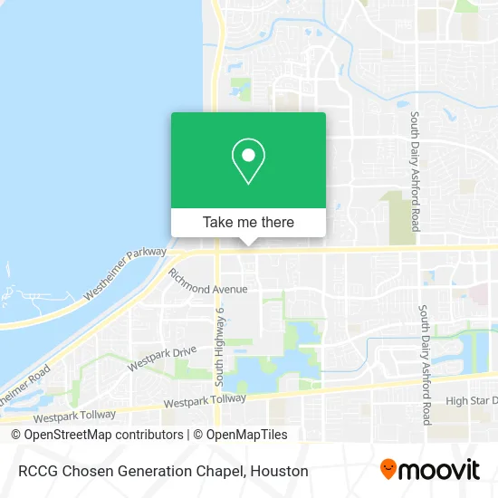RCCG Chosen Generation Chapel map