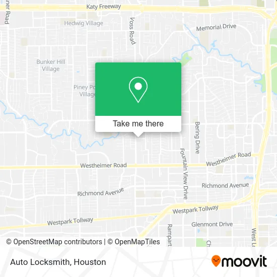Auto Locksmith map