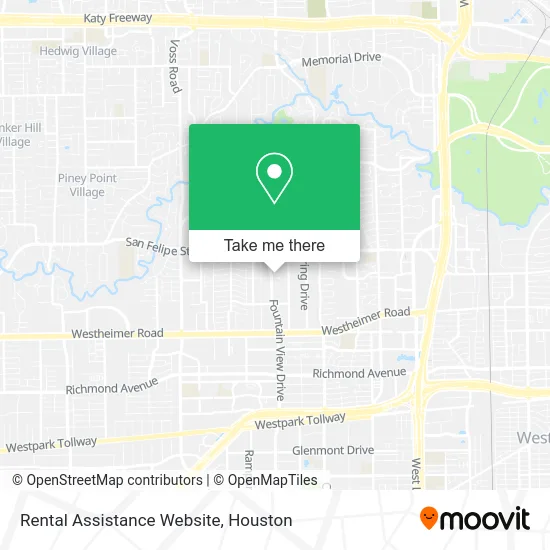 Rental Assistance Website map