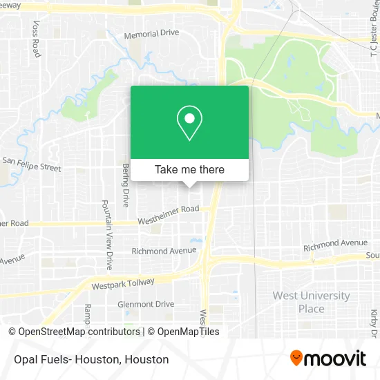 Opal Fuels- Houston map