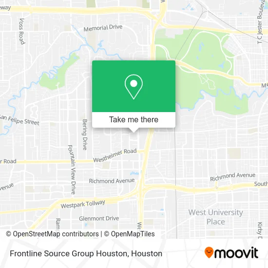 Frontline Source Group Houston map