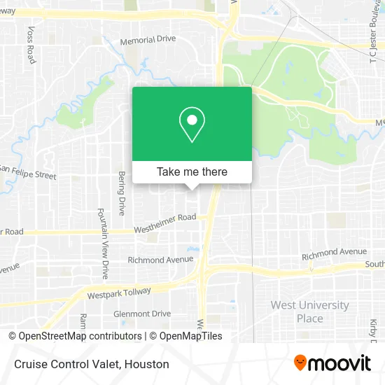 Cruise Control Valet map