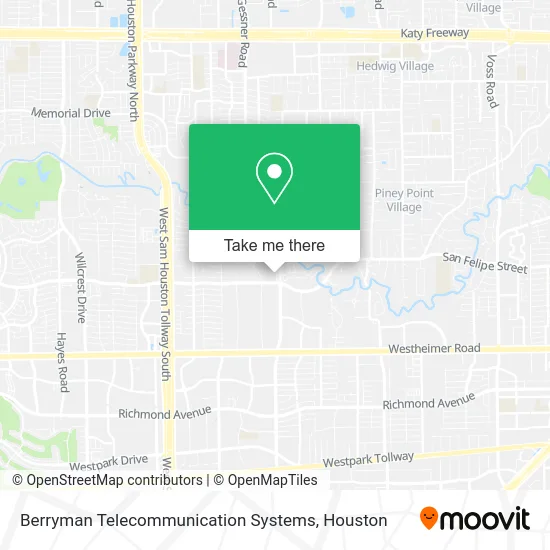 Berryman Telecommunication Systems map