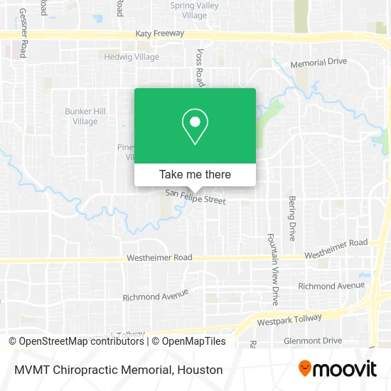 MVMT Chiropractic Memorial map