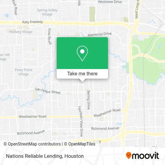 Nations Reliable Lending map