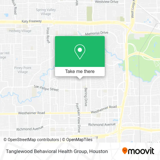 Tanglewood Behavioral Health Group map