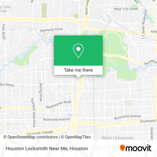 Houston Locksmith Near Me map