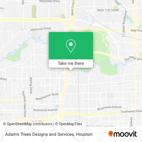 Adam's Trees Designs and Services map