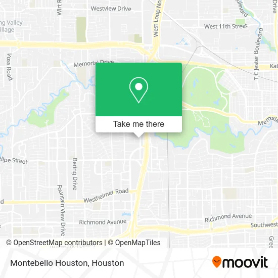 Montebello Houston map