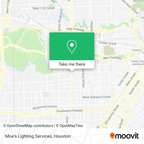Moe's Lighting Services map